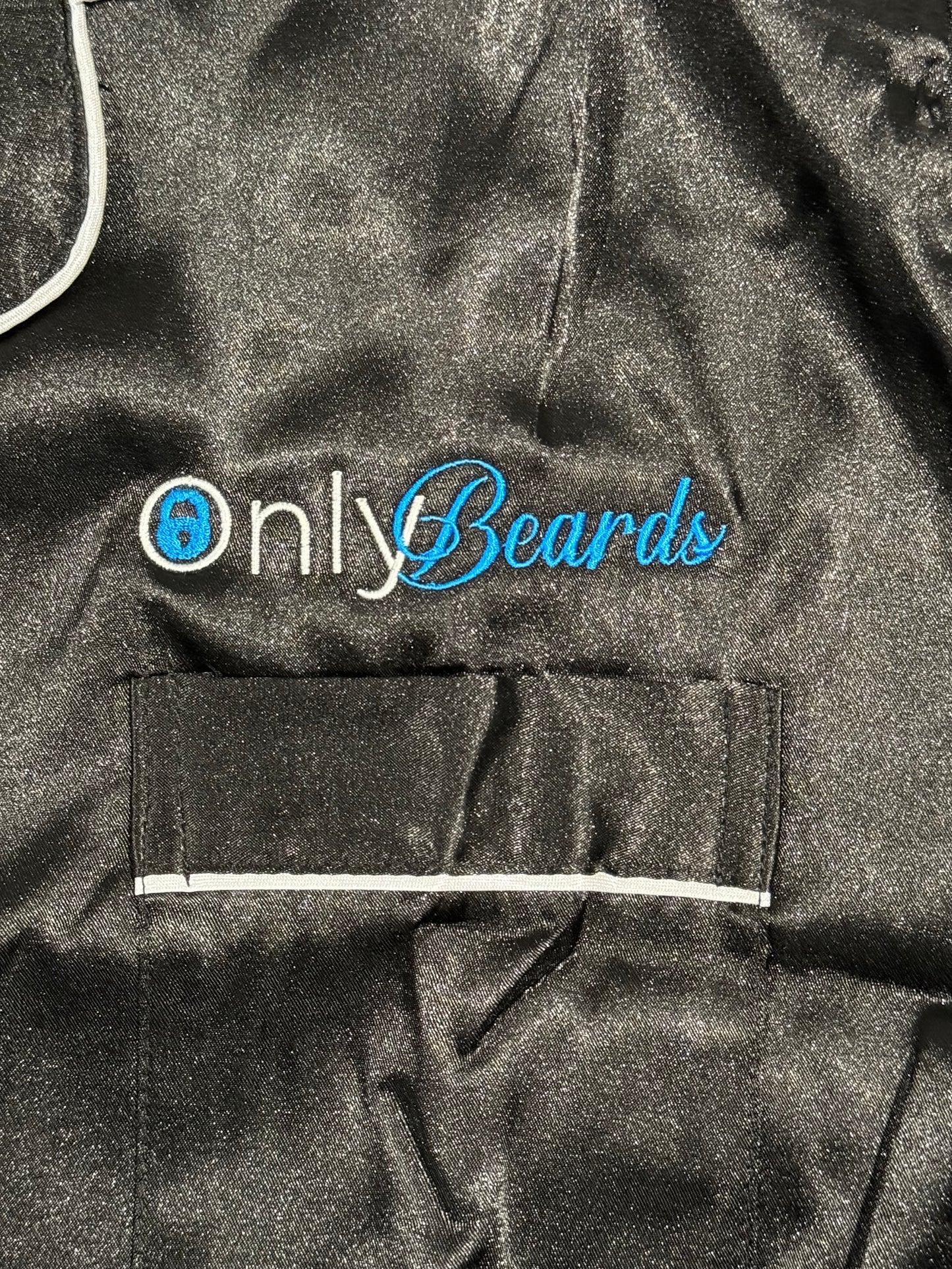 Only Beards Satin Pyjama Set – Black (Ladies)