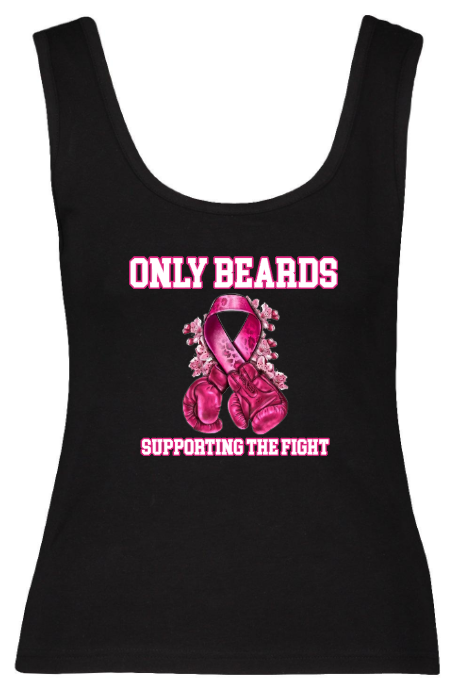 Breast Cancer Awareness - Only Beards (ladies tank top)