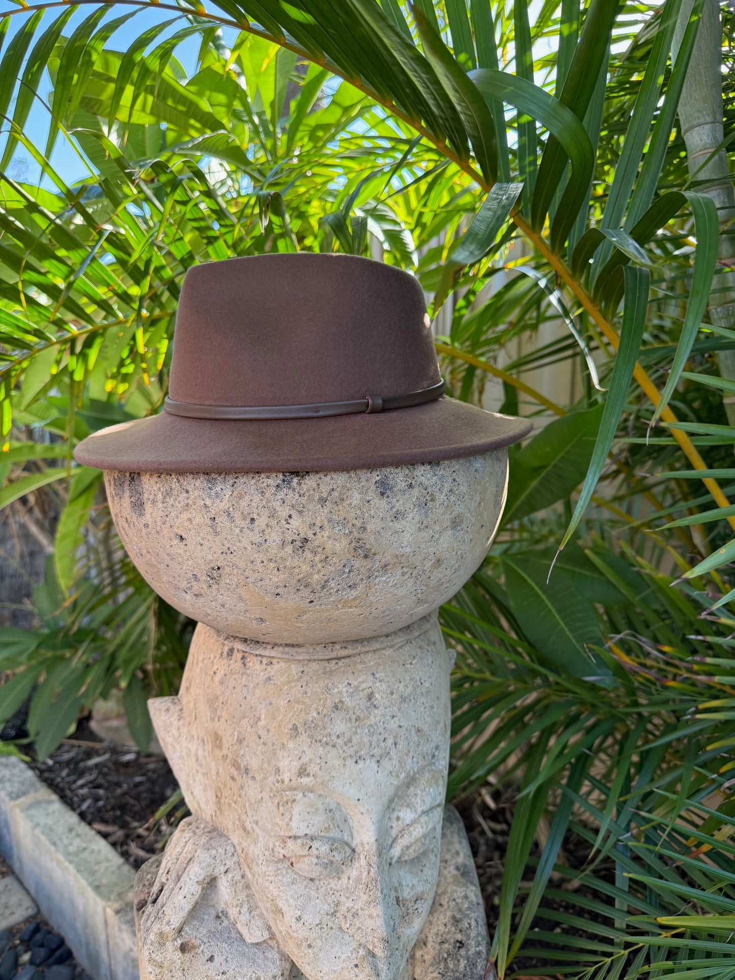 100% Wool Hat - Tan