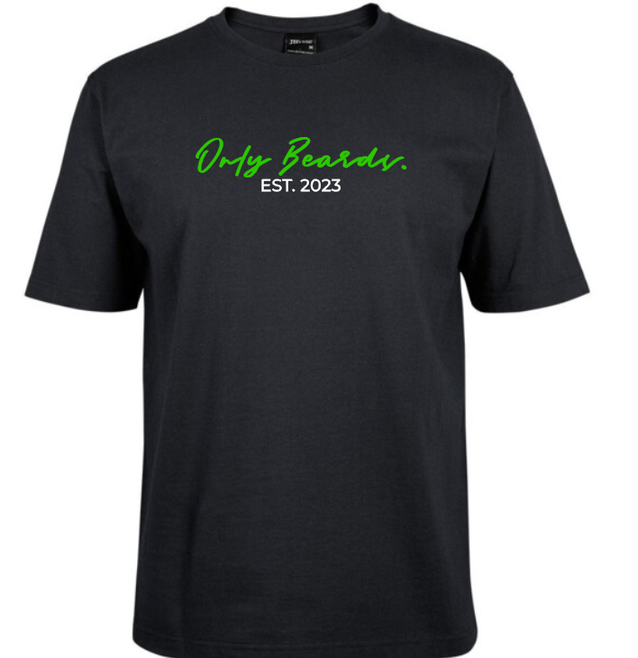 OnlyBeards QR Code Calligraphy - short sleeve tee