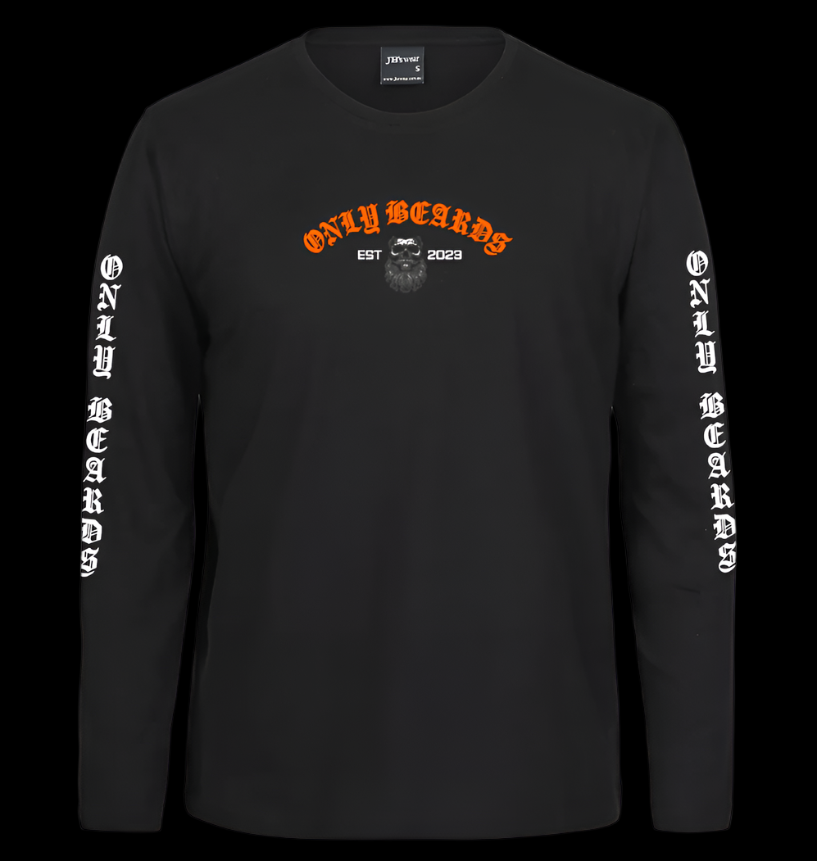 Only Beards - Old English Skull (long sleeved)