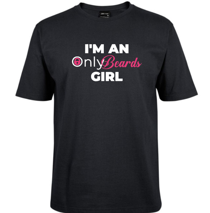 I'm an OnlyBeards girl - short sleeve tee