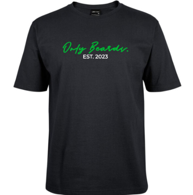 OnlyBeards Calligraphy - short sleeve tee