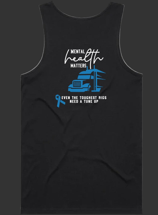 Only Truckies Mental Health Matters - singlet unisex