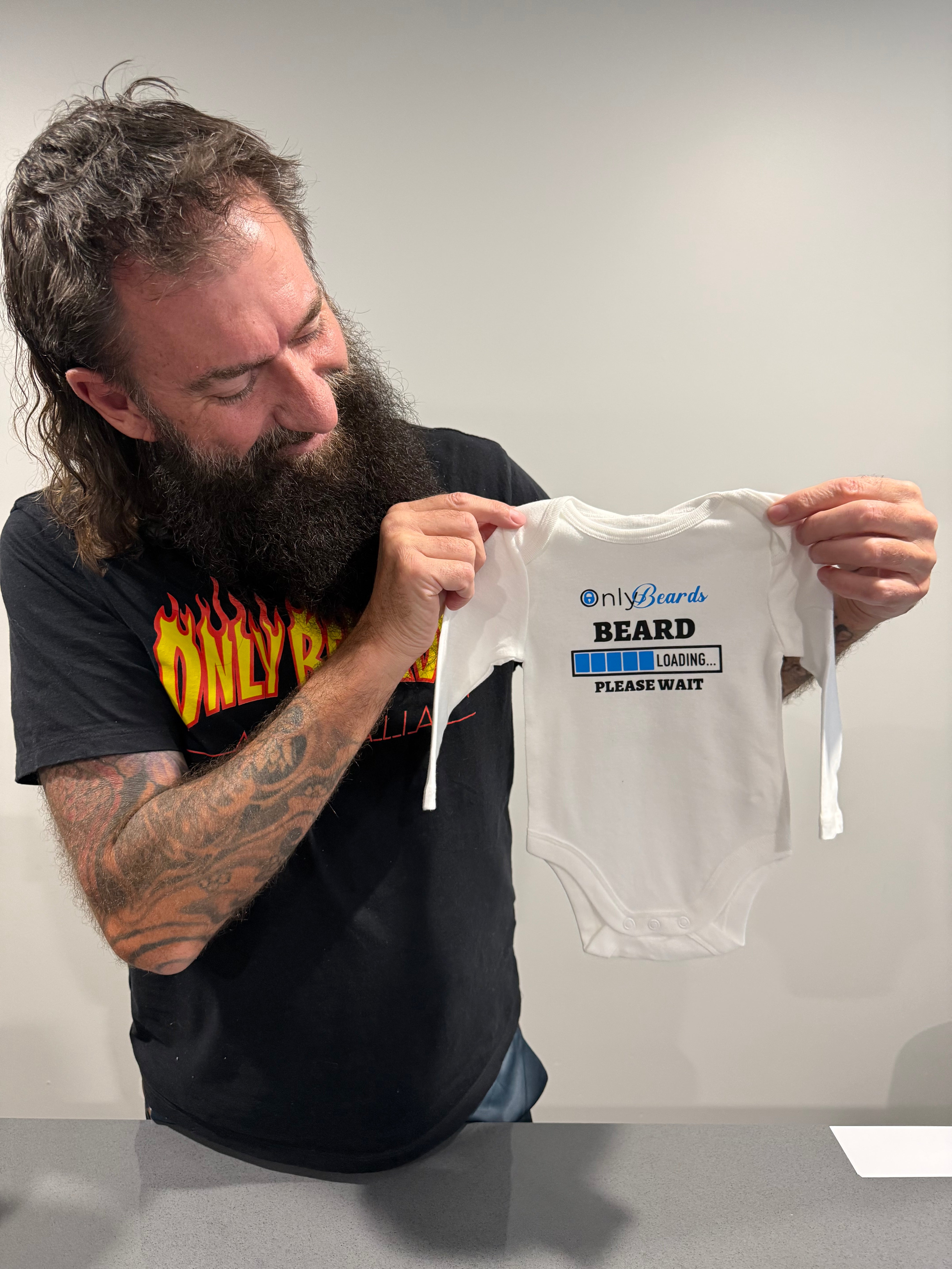 Baby Onesie - Beard Loading