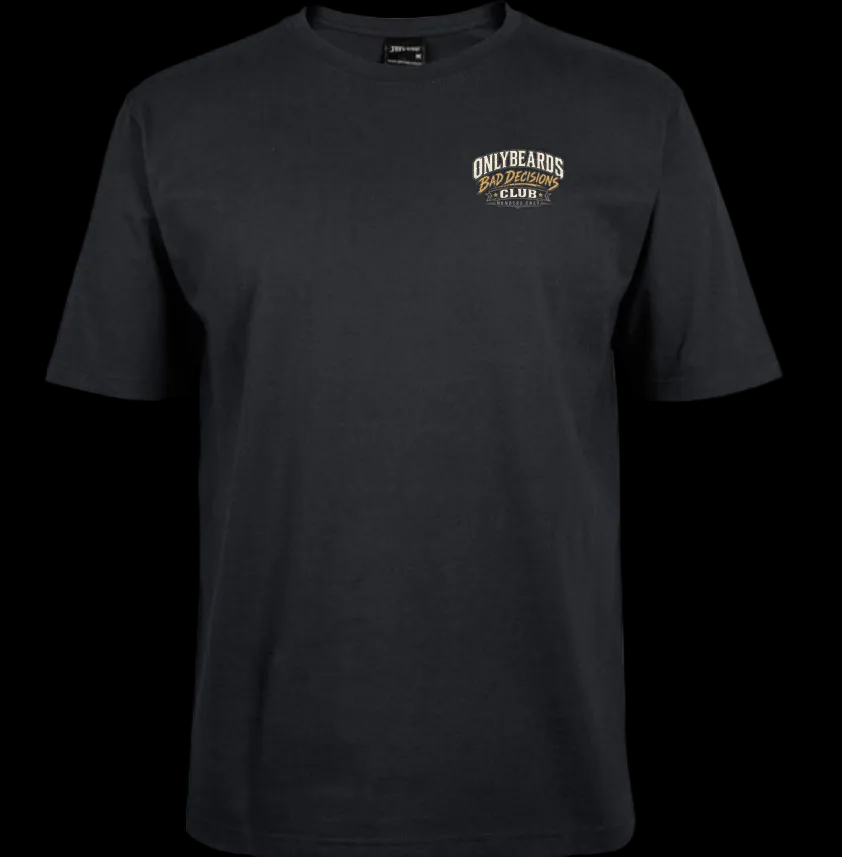 Only Beards - Bad Decisions Club (short sleeved tee)
