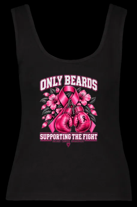 Breast Cancer Awareness - Only Beards (ladies tank top)