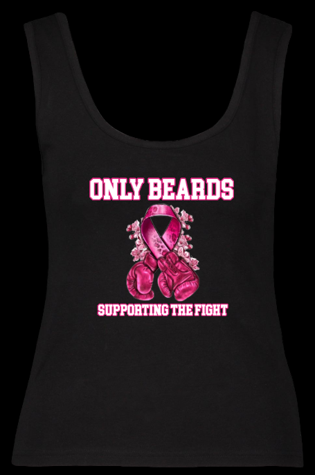 Breast Cancer Awareness - Only Beards (ladies tank top)