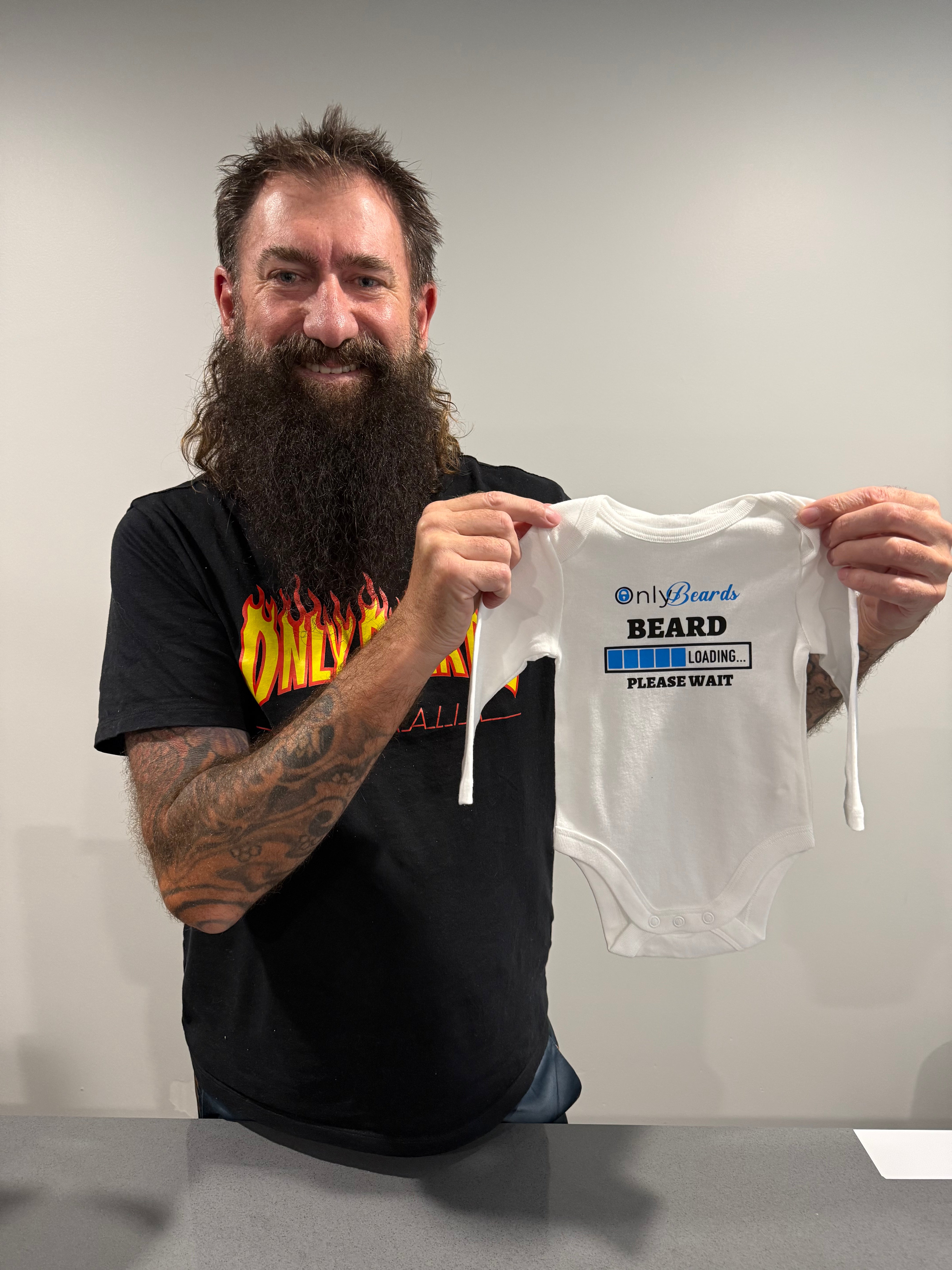 Baby Onesie - Beard Loading