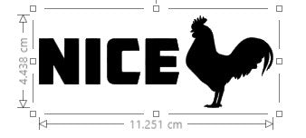 Toilet Sticker - Nice 🐔