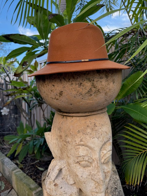 100% Wool Hat Floppy Style - Honeycomb