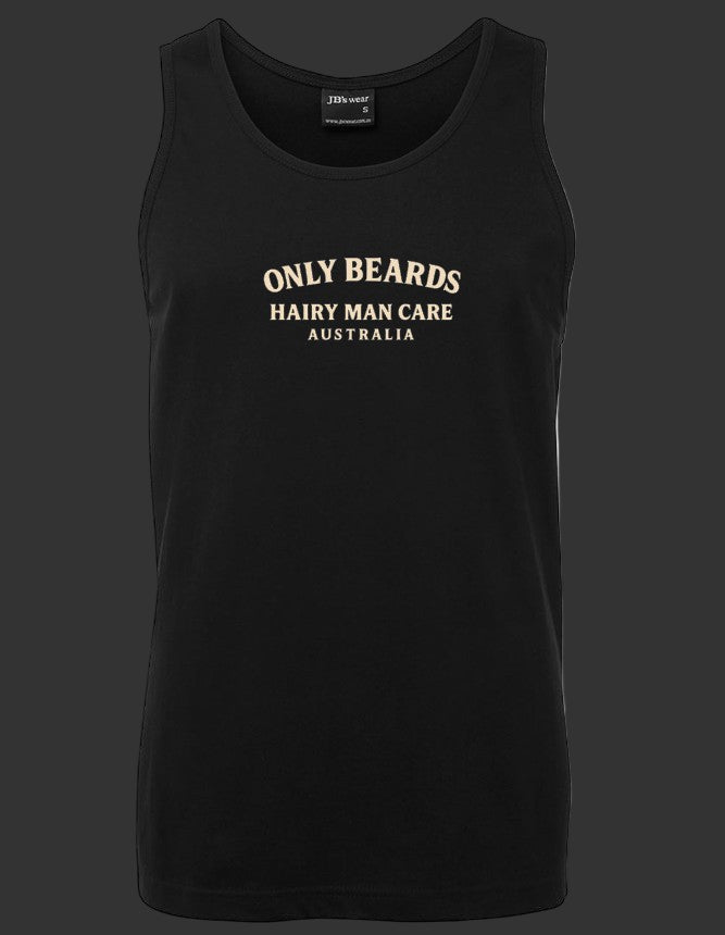 Collab - Hairy Man Care & Only Beards (unisex singlet)