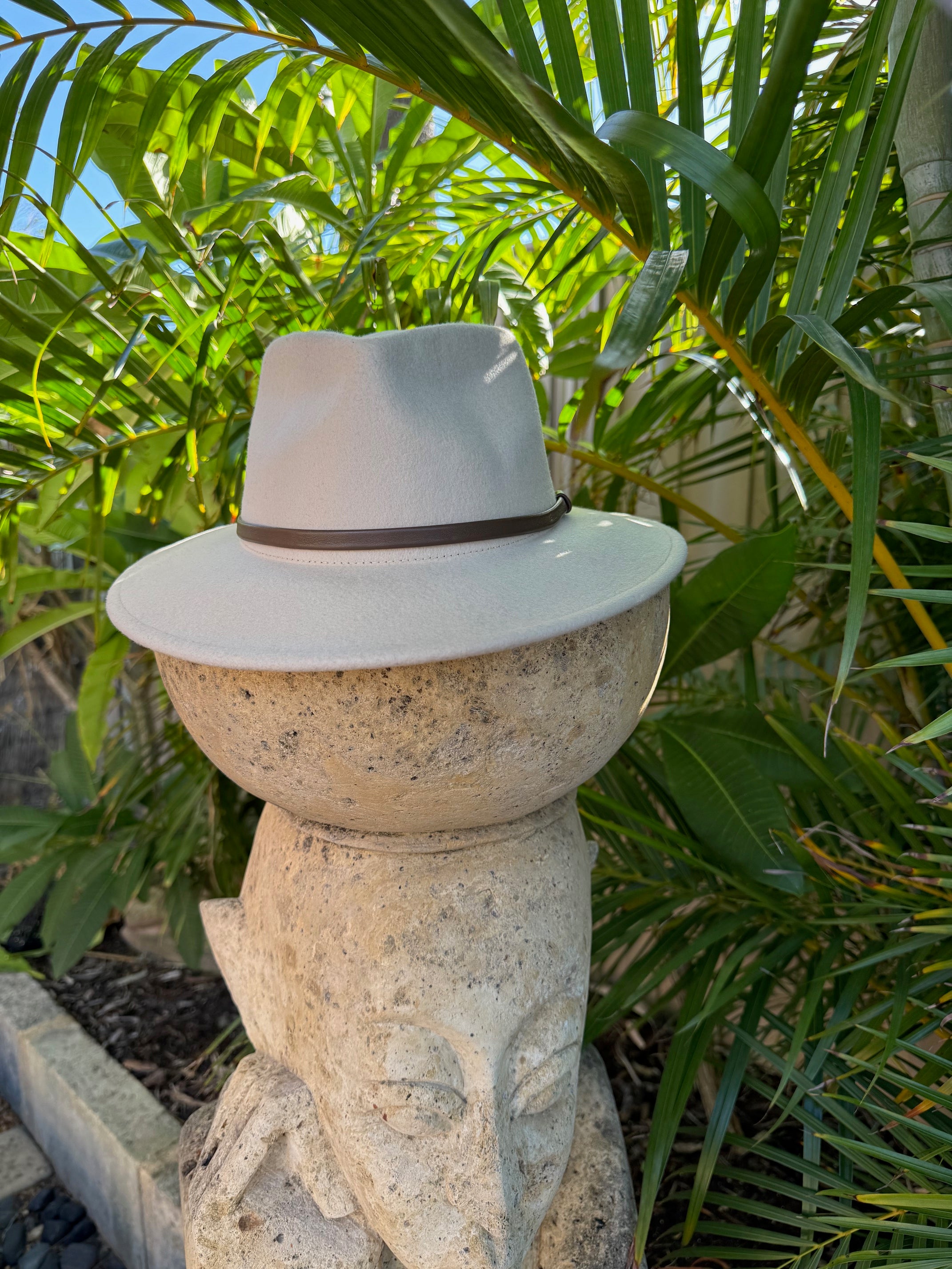 100% Wool Hat - Oatmeal