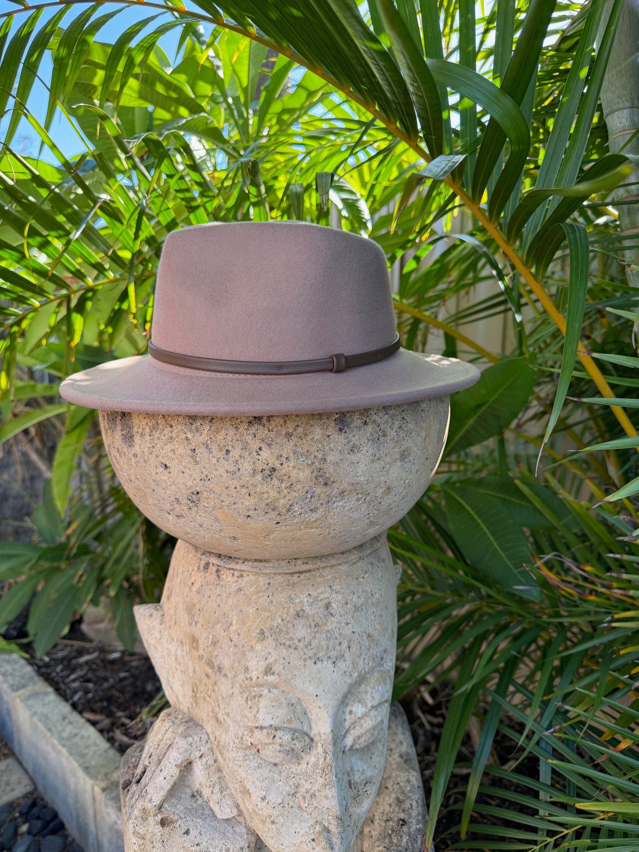 100% Wool Hat - Camel