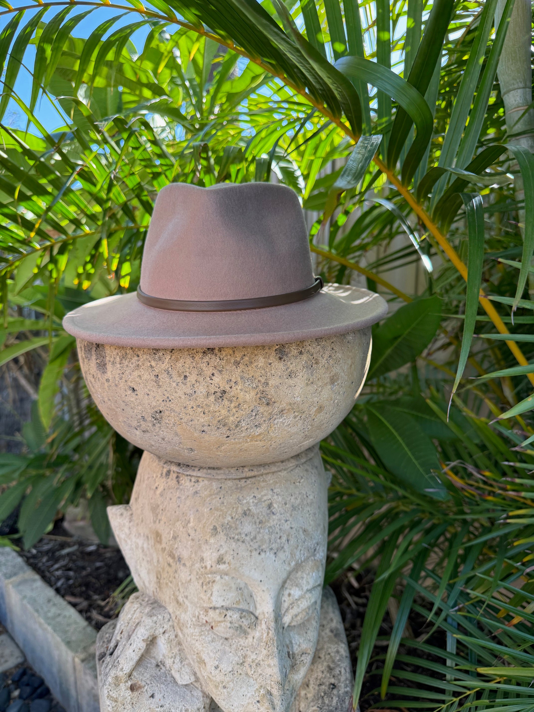 100% Wool Hat - Camel