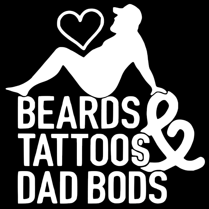Beards Tattoos & Dad Bods - short sleeve tee