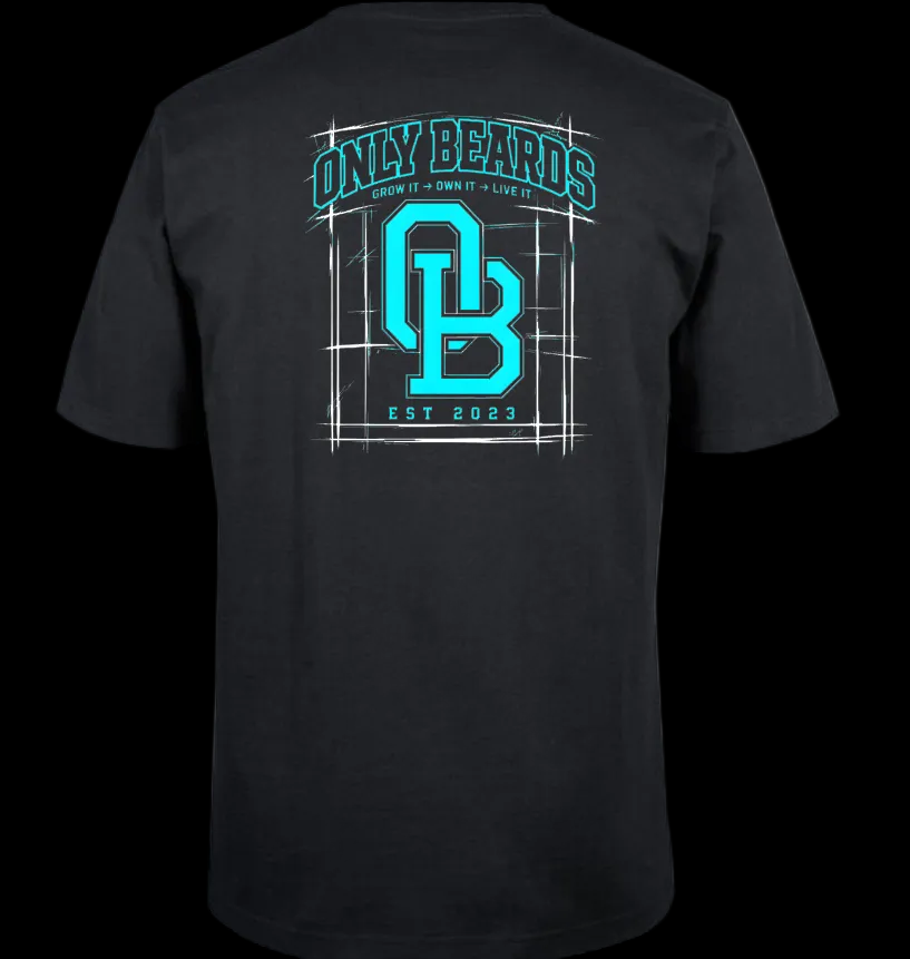Only Beards - Varsity Grid (short sleeved tee)