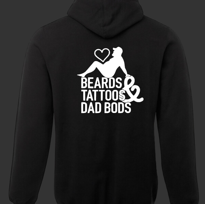 Beards, Tattoos & Dad Bods - Hoodie
