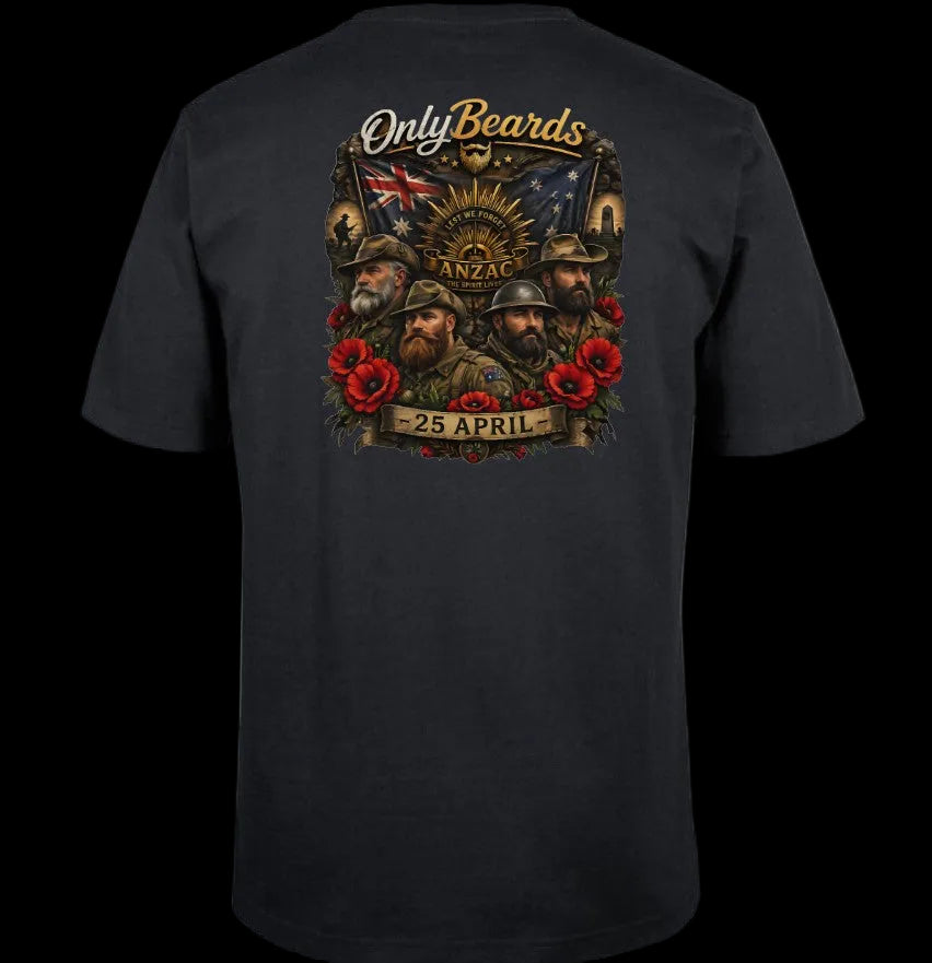Only Beards - ANZAC Tribute Tee