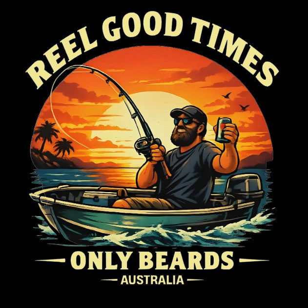 Only Beards - Reel Good Times (unisex singlet)