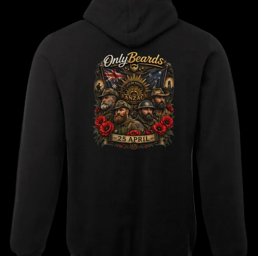 Only Beards - ANZAC Tribute Hoodie