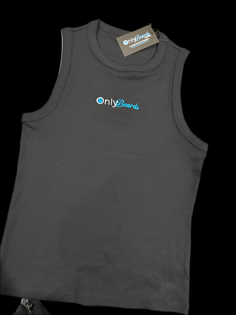 Ladies Ribbed Tank Top - Only Beards (embroidered)