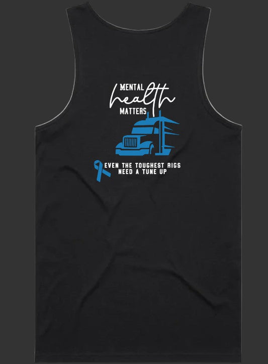 Only Truckies Mental Health Matters - singlet unisex