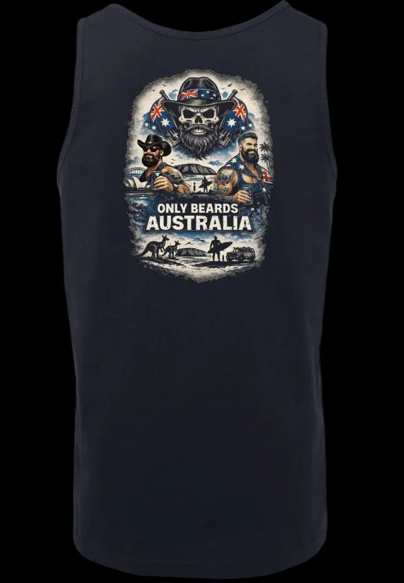 Only Beards - Australian Spirit (unisex singlet)