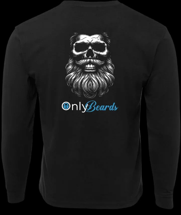 Only Beards - Skull (long sleeve tee)