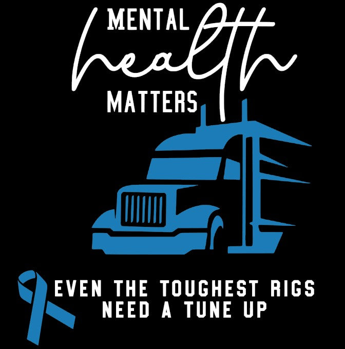 Only Truckies Mental Health Matters - singlet unisex