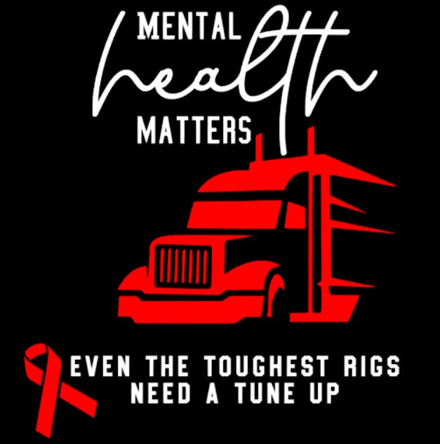 Only Truckies Mental Health Matters- short sleeve tee