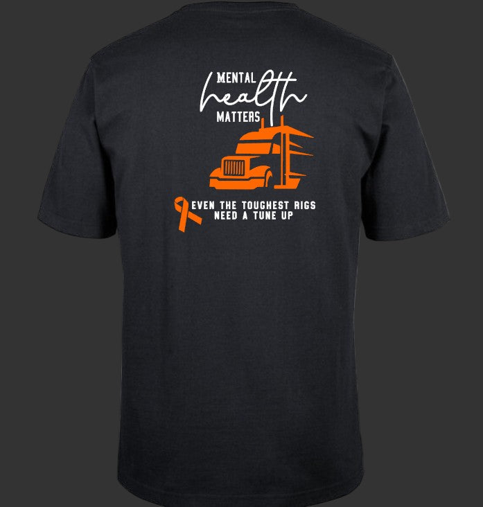 Only Truckies Mental Health Matters- short sleeve tee