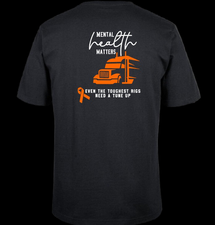 Only Truckies Mental Health Matters- short sleeve tee