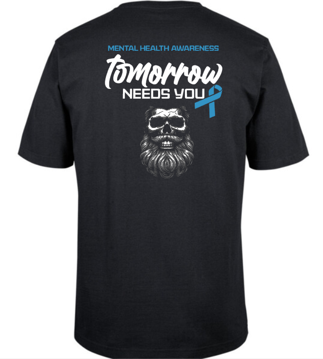 Only Beards Mental Health - short sleeve tee
