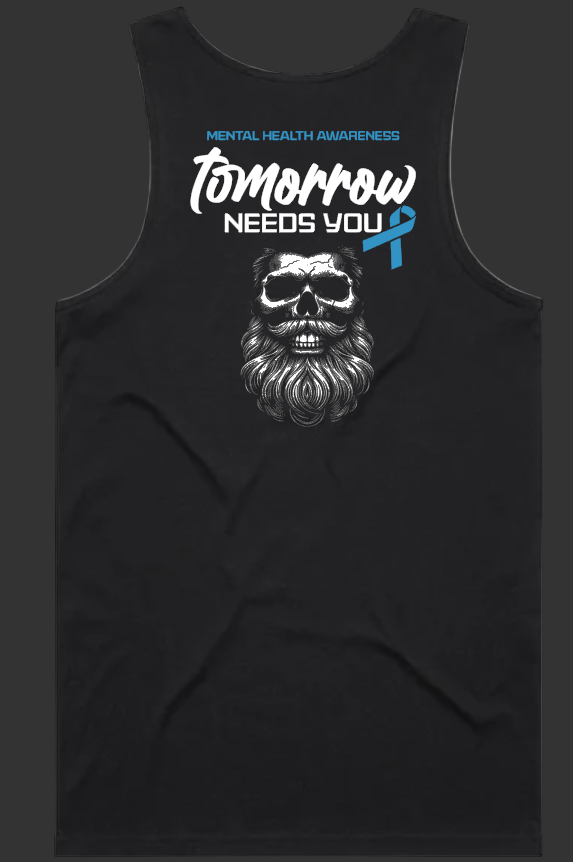 Only Beards Mental Health - singlet unisex