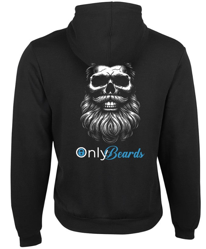 Only Beards - Skull (Zip Up Hoodie)