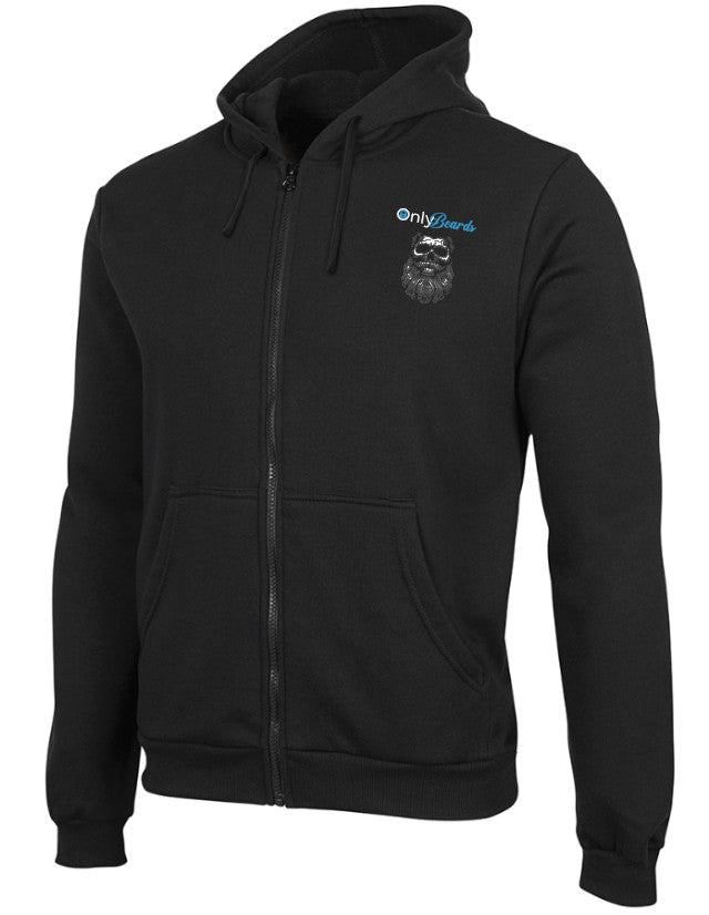 Only Beards - Skull (Zip Up Hoodie)